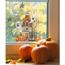 Piksel Grafik Halloween Cadılar Bayramı Dekoratif Sticker