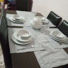 Meryemce Simli Gri Ranır Özel Tasarım 5 Parça Takım