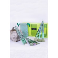 Mujgan Fix Özel Kutulu 13'lü Fırça Seti Yeşil Renk