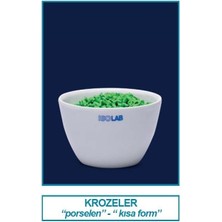 Isolab 038.14.L30 Kroze - Porselen - Kısa Form - Çap 30 mm (6 Adet)