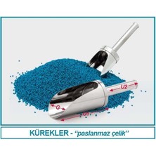 Isolab 037.08.100 Kürek - Paslanmaz Çelik - 100 mm Çap (1 Adet)