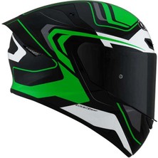 Kyt Tt-Course Kask Overtech Siyahyeşil