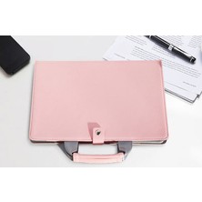 Love Home Lovehome 16 Inç Apple Notebook Deri Dizüstü Bilgisayar Çantası - Pembe  (Yurt Dışından)