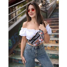 Moserini Unisex Desenli Omuz ve Bel Çantası - Catlantis