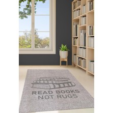 Homshtag Kitap Oku Halı Değil Pamuklu Dokuma Tabanlı Yıkanabilir Kaymaz Kitap Sever Halısı
