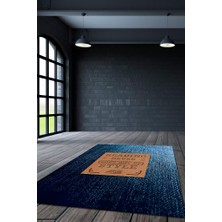 Homshtag Okumanın Modası Geçmez Pamuklu Dokuma Tabanlı Yıkanabilir Kaymaz Dekoratif Kitap Sever Halısı