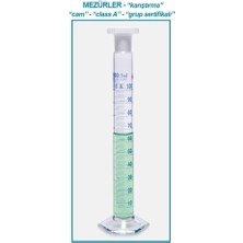Isolab 016.01.100 Mezür  Çalkalama  Hexagonal Cam Tabanlı Mavi Skala 100 ml 2 Adet
