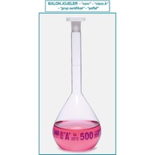 Isolab 013.01.101 Balon Joje  Standard  Şeffaf  Mavi Skala  100 ml  Ns 14/23 2 Adet