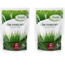 2 Adet Ulusoy 6m Mix Çim Tohumu Karışımı 1kg