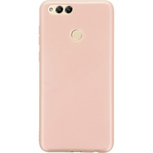 Apsuwa Huawei Honor 7x Kılıf Premier Silikon Kılıf+Nano Glass Koruma Bronz