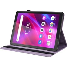 ZH Store Lenovo Sekmesi Için Çiçek Pu Kılıf M7 3. Gen (Yurt Dışından)