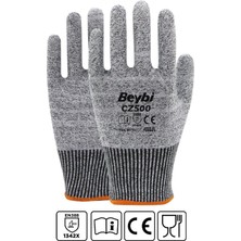 Beybi CZ500 Kaplamasız Kesilmeye Dirençli Eldiven 12 Çift