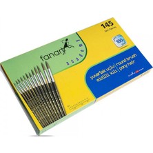 Fanart : Academy : Seri 145 : Midilli Kılı Yuvarlak Fırça Seti : 100 Adet