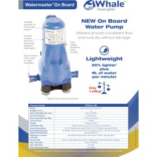 Dometic Whale Watermaster 2 Bar 8l 12V Karavan Su Pompası Hidrofor
