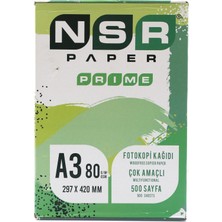 Nsr Paper Prime A3 Fotokopi Kağıdı 80 gr 500 Sayfa