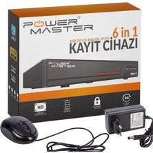 Powermaster PM-4410 6ın1 4 Kanal 5mpn Dvr Kayıt Cihazı H265