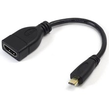 Mikro Micro HDMI Erkek To HDMI Dişi Uzatma - Micro HDMI To HDMI Kablo