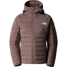 The North Face Belleview Stretch Down Hoodie Kadın Kahverengi Kapüşonlu Mont