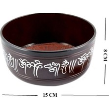 Hediye Fikri Meditasyon Çanı Ahşap Malzemeden Yapılmış 15 cm Yoga Çanı Tibet Çanağı
