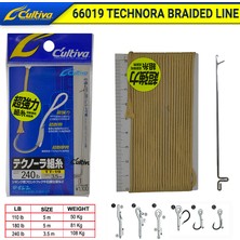 Cultiva 66019 Technora Braided Line 5.0m Brown