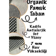 Ardizayn Kaymaz Organik Pamuk Taban Yıkanabilir, Banyo Halısı 3 lü Set (100cm - 60cm - 40X60cm)