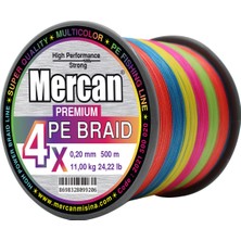 Mercan Pe Örgü Premium 4x Ip  500 M Multi Colour  Misina