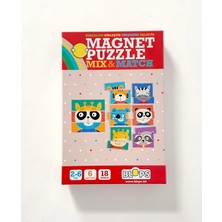 Blops Hayvanlar Magnet Puzzle +2 Yaş Dikkat Geliştiren Zeka Oyunu