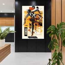 SML Tablo Harlem Kırmızı Pabuçlu Dansçı Kadın Kanvas Tablo