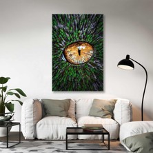 SML Tablo Kedi Gözü ve Baharda Orman Kanvas Tablo