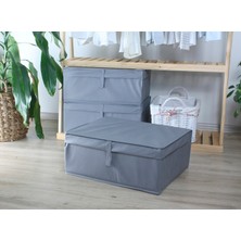 Venita Home 5 Adet Kapaklı Çok Amaçlı Baza Altı Hurç ( Çamaşır-Saklama-Düzenleme Vb. ) Düzenleyici, KUTU50X40X19