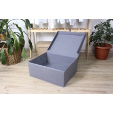 Venita Home 2 Adet Kapaklı Çok Amaçlı Baza Altı Hurç ( Çamaşır-Saklama-Düzenleme Vb. ) Düzenleyici, KUTU50X40X19