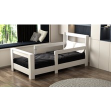 Lullaby Quinn MDF Beyaz Montessori Çocuk Karyolası