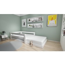 Lullaby Ivy  Mdf Beyaz Montessori Çocuk Karyolası