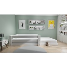 Lullaby Ivy  Mdf Beyaz Montessori Çocuk Karyolası