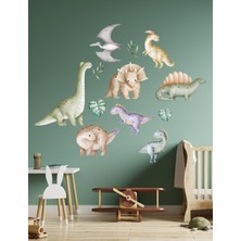 Mıgnatıs Dinazorlar Seti Çocuk Odası Duvar Sticker, Bebek Odası Duvar Sticker, Duvar Dekoru