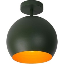 Riolight  Retro Rustik Oda,hol,cafe Için Tekli Metal Plofonyer Avize Şapka ÇAPI:20CM