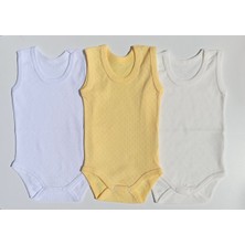 Özdemirli Bebe Jakarlı Klimalı Askılı Çıtçıtlı Badi 3 Lü Paket