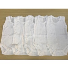 Bebe Jakarlı Klimalı Askılı Çıtçıtlı Badi   (5 Li Paket)