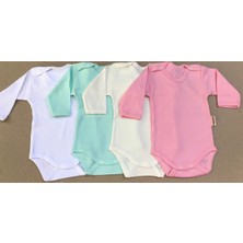 Bebedino Çıtçıtlı Badi Uzun Kol (4 Lü Paket)