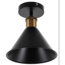 Riolight  Retro Rustik Eskitme Duylu Tekli Metal Plofonyer Avize