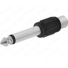 BK Teknoloji 6.35MM 1/4" Mono Fiş Erkek - Rca Dişi Ses Jakı Dönüştürücü Adaptör