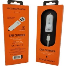 2.1A (Micro) Araç Çakmaklık Şarj Cihazı Powerway X233
