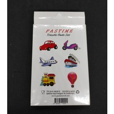Agn Store Agn Storearaçlar 6'lı Transfer Baskı Seti-Araba, Gemi, Tren, Uçak, Motosiklet, Uçan Balon