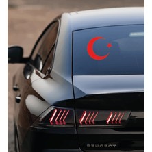 Uzun Tuning Türk Bayrağı Oto Araba Sticker