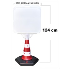 Burada Reklam ve Medikal Park Dubası Jumbo 55x50 Ambulans Girişi Park Etmeyiniz Kaldırım Yönlendirme A+ Plastik 124 Cm