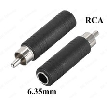 Rca Erkek - 6.35MM Dişi Mono Ses Adaptörü