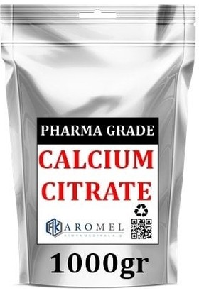 Aromel Kalsiyum Sitrat 1 kg Pharma Grade Calcium Citrate