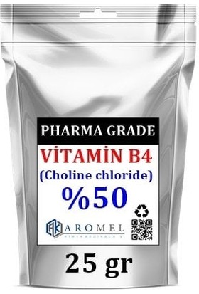Aromel B4 Vitamini Kolin Klorür 25 gr Choline Chloride