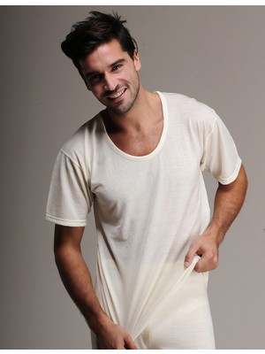 Hasyün 601 Erkek Ince Yün Termal Kısa Kol