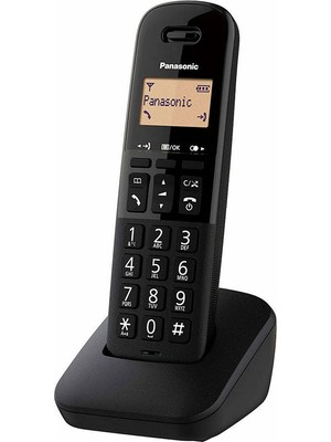 Panasonic KX-TGB610 Siyah Telsiz Dect Telefon LED Ampul Özellikli Kullanışlı Tasarım